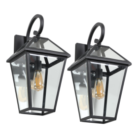 Modern Outdoor Waterproof Wall Lights Support Many Types Of Bulb-2 Packs