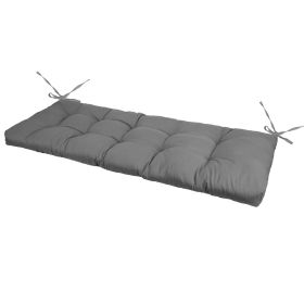 1Pc Bench Seat Cushion For Indoor Outdoor Furniture Water-Resistant Or Non-Water-Resistant Options 8CM Or 10CM 51.18 X 19.68IN For Garden Patio Balcon (Option: Normal 8CM Grey)