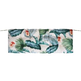 1Pc Bench Seat Cushion For Indoor Outdoor Furniture Water-Resistant Or Non-Water-Resistant Options 8CM Or 10CM 51.18 X 19.68IN For Garden Patio Balcon (Option: Waterproof 10CM Hawaii)